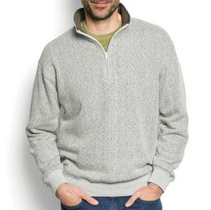 Orvis ULTRA-RAGG ZIPNECK fleece SWEATSHIRT